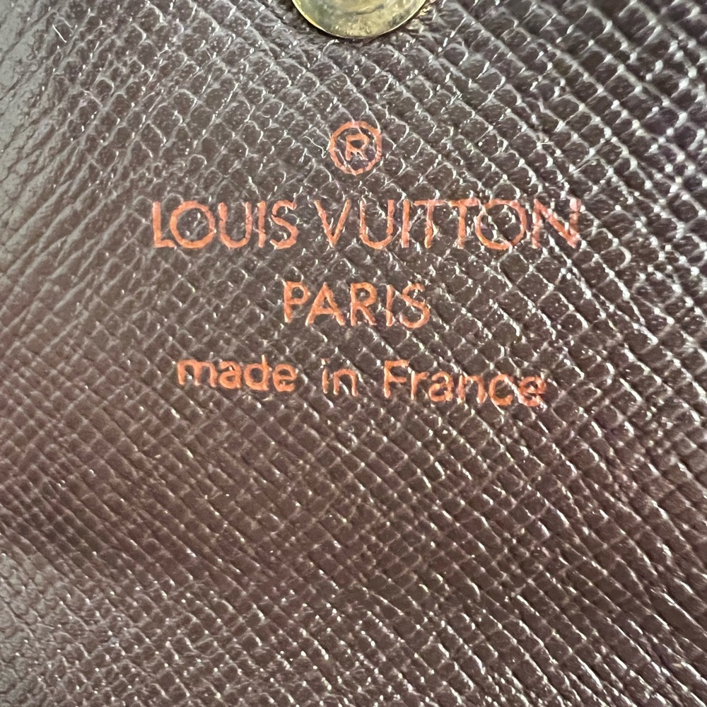 Vintage 1999 Louis Vuitton Damier Ebene Elise Trifold Wallet - Picture 8 of 16